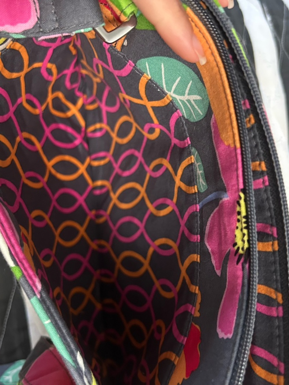 Vera Bradley jazzy bloom Crossbody messenger Bag - Picture 5 of 14